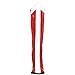 Funtasma by Pleaser Women's Halloween GOGO-305,Red/White Stretch Patent,6 M