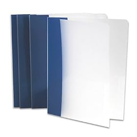 Avery(R) StyleEdge 2-Pocket Folders, Navy, Pack Of 4 by Avery
