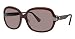 Coach Burgundy Horn Trudie Signature Silver Gradient Sunglasses S816