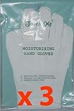 3 pairs/set Touch Me (TM) Moisturizing Hand Gloves, 94% Cotton / 6% Spandex (Set of 3 Pairs)(FREE SHIPPING)
