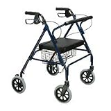 Go-Lite Heavy-Duty Steel Rollator: Color - Blue