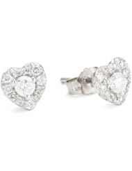 Kobelli "Amour" Round Diamond Fashion Earrings (1/3 Cttw, HI/I1-I2), 0.25"