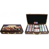 300pc Hi-Gloss Welcome to Las Vegas Wooden Poker (Mahogany) (3 1 4H x 16 1 8W x 8 3 4D) by CHH Quality Product Inc.
