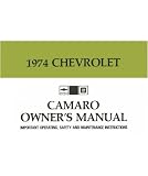 1974 CHEVROLET CAMARO Owners Manual User Guide