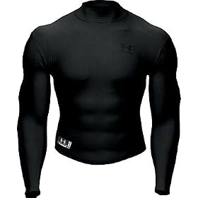 Men's Under Armour® ColdGear® Tactical Mock, BLACK, M