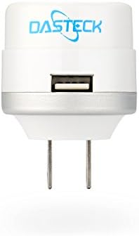 Dasteck 3.1am/15.5 Dual USB Charger with Retractable Micro USB Cable -For Samsung Etc. Android Phones and Tablets for Apple Iphone5 Iphone6 Iphone6s Ipad and More Colour: Gray