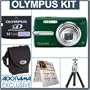 Olympus Stylus 830 Digital Green Camera Kit, with 1 GB xD Picture Memory Card, Camera Bag, Table Top Tripod, EZ Digital Photography Guide Card
