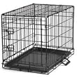 Single Door Black Metal Wire Economy Dog Crate small 24 length x 17 width x 20 height