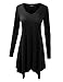 BH B.I.L.Y USA BILY Women's Plus Swing Loose Fit Comfy Flattering Tunic Tops for Leggings