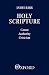 Holy Scripture: Canon, Authority, Criticism