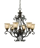 Crystorama 7416-BU Norwalk 6 Light Single Tier Chandelier in Bronze Umber