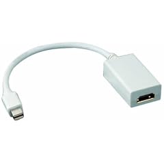 HDGear Mini DisplayPort/HDMI Adapter (19 polig Mini DisplayPort Stecker auf HDMI Buchse) 0,20 m wei�