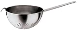 IMAGE OF Paderno World Cuisine 2-7/8-Quart Stainless Steel Colander with Long Handle