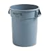 Rubbermaid(R) Round Brute(R) Container, 32 Gallons, Gray