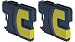 iComp 2x Yellow inks for Brother DCP-J125 DCP-J315w DCP-J515w MFC-J220 MFC-J265w MFC-J410 MFC-J415w DCPJ125 DCPJ315w DCPJ515w MFCJ220 MFCJ265w MFCJ410 MFCJ415w (2xLC985Y)