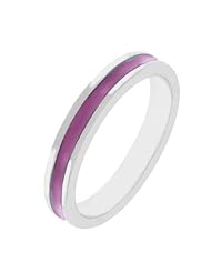 Fuchsia Enamel Eternity Ring