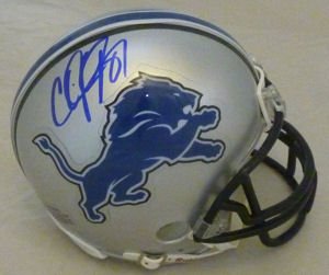 Calvin Johnson Autographed Detroit Loins Mini Helmet