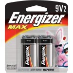 Energizer 9V Alkaline Battery Retail Pack - 2-Pack