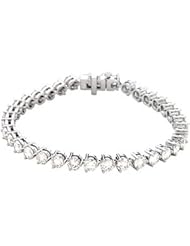 12 Ct Tw/07.25 Inch 18K White Gold Diamond Tennis Bracelet