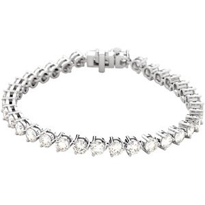 18K White Gold 12Cttw Si1,Gh 7 1/4