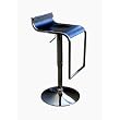 Black Piston Style Adjustable Bar Stool By Wholesale Interiors