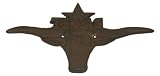 Best Quality- Cast Iron Large Texas Longhorn Plaque SET2
