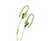 SmartOmni Stereo Earphones with mic, Flexible Earhook Headphones for Your Workout, Sports, and Activity- Made for iPhone iPod iPad Android Smartphone MP3 Players Green