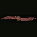 Beaded Flower Choker Brown