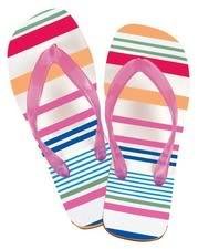 Pink Strap Flip Flops Die-Cut Photographic Magnet