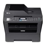 Brother MFC-7860DW Laser Multifunction Printer – Monochrome – Plain Paper Print – Desktop. MFC-7860DW LASER P/S/C/F WL LASMFP. Printer, Copier, Scanner, Fax – 27ppm Mono Print – 2400 x 600dpi Print – 27cpm Mono Copy LCD – 600dpi Optical Scan – Automatic Duplex Print – 250 sheets Input – Fast Ethernet – Wi-Fi – USB