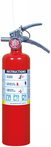 2 pack of 2.5 lb Heavy Duty ABC Fire Extinguisher 1-A,10-B: C Stainless Steel Handle w/ Vehicle Bracket/PD2.5LB-BR