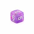 Chessex Wild 16mm d6 Dice with numbers, Purple with white