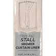 STALL size VINYL Shower Curtain Liner 54'' wide x 78'' LONG - SUPER CLEAR