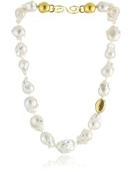GURHAN "Nugget" White Pearl Nuggets and Gold Nugget Necklace