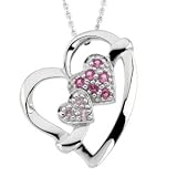 Sterling Silver My Daughter, My Friend Pendant (Reversible) with 18
