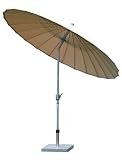 Siena Garden Sonnenschirm Sunshine 270 cm ecru Bezug Polyester, Gest.silber, 38mm Rohr, 24 Streb.