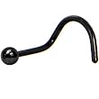 Black BALL Anodized TITANIUM Nose Ring