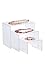 Rectangular Nesting Clear Acrylic Display - 6â€, 8â€, 10â€ Wide - Set of 3