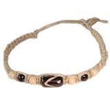 Hawaiian Hemp Coconut Bead Anklet Bracelet