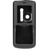 PCMICROSTORE Brand Sony Ericsson W810i W810 Snap-On Rubberize Black Crystal Case Cover with Removable Swivel Belt Clip