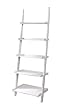 Furniture of America Klaudalie 5-Tier Ladder Styel Bookshelf, White