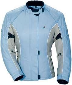 TOURMASTER/CORTECH TRINITY WOMENS MOTORCYCLE JACKET LT BL/SL SIZE:XSM