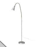 Småland Böna IKEA - KVART Floor/Reading Lamp + E17 bulbs, Silver