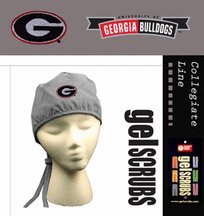 Georgia Bulldogs Scrub Style Cap from GelScrubs (with the G Logo)