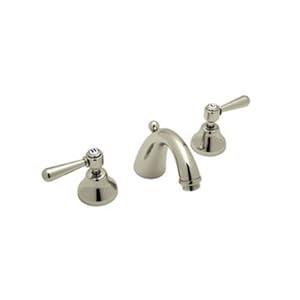 Rohl A2707LMSTN-2 Country Bath Verona Three Hole Widespread Lavatory Faucet in Satin Nickel