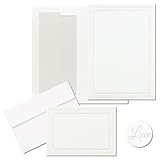 Triple Pearl White Invitation & Note Card Kit - Quantity of 100 Triple Pearl White Invitation & Note Card Kit - Quantity of 100