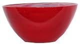 Colorful Recycled Art Glass Large Ruby Red Salad Bowl 160oz