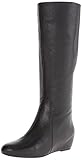 Nine West Women's Myrtle Leather Riding Boot,Black,7 M US