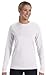 Bella Ladies Missy Fit Long-Sleeve Crewneck Jersey T-Shirt, white, Small