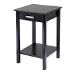 Liso End Table / Printer Table with Drawer and Shelf By Winsome Furniture